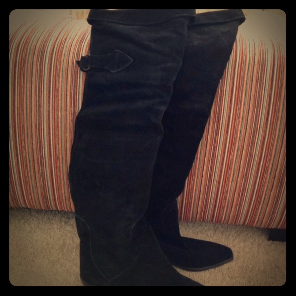 JAZZ brand Genuine leather over the knee boots 😍